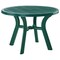 Luxury Commercial Living 42" Green Round Outdoor Patio Dining Table